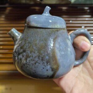 Ceramic Teapot with Nature Design   Home Decor